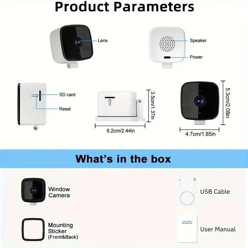 Surveillance Camera for Windows with 1080P and Two-Way Audio