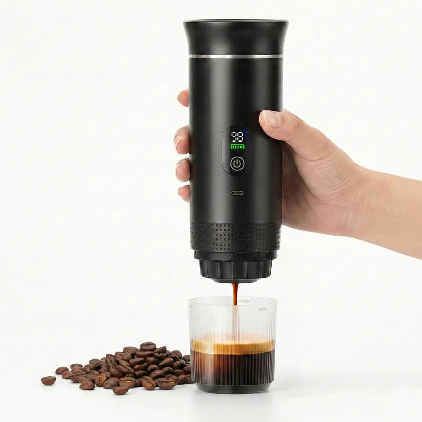 Portable 20 Bar Espresso Machine for Capsules and Ground Coffee