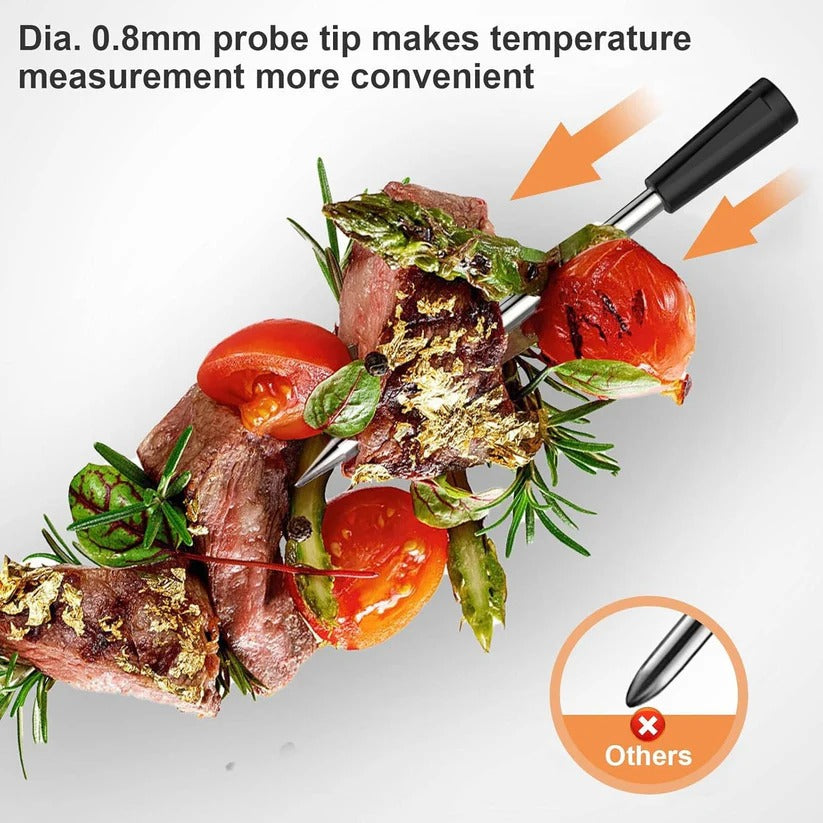 Kabelloses Fleischthermometer mit App-Steuerung für BBQ und Grill
