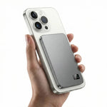Portable Magnetic Aluminum Power Bank with Fast Wireless Charging for iPhones