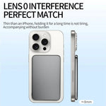 Portable Magnetic Aluminum Power Bank with Fast Wireless Charging for iPhones