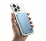 Portable Magnetic Aluminum Power Bank with Fast Wireless Charging for iPhones