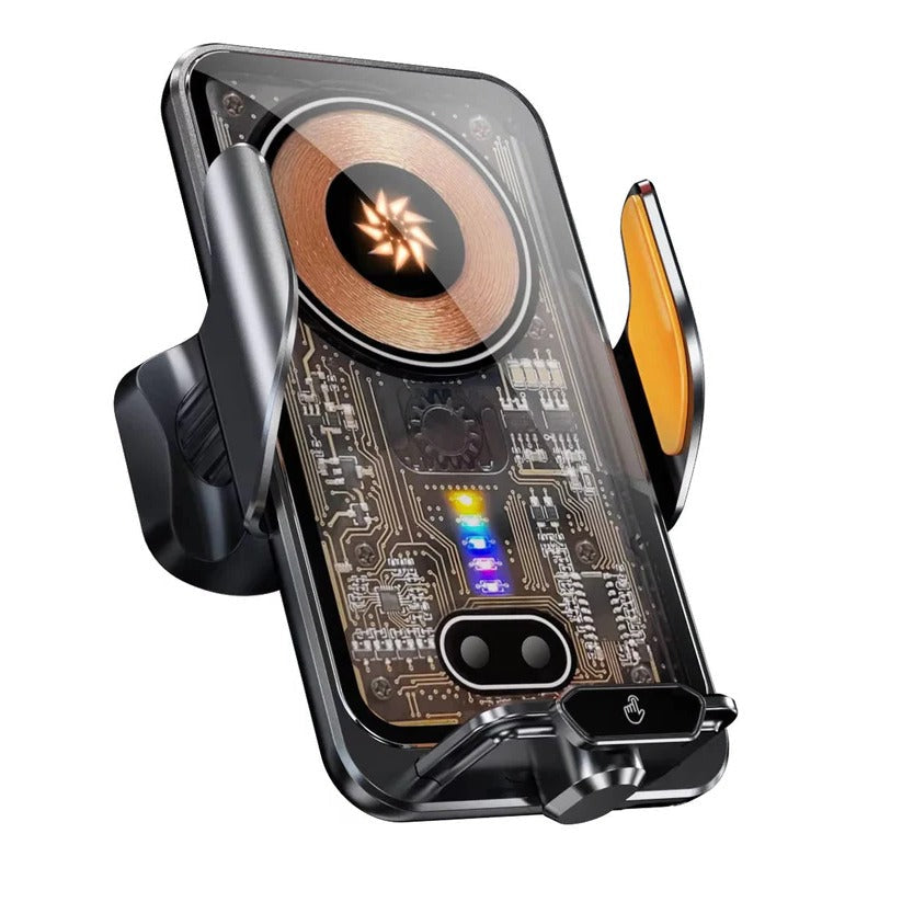 Wireless Car Phone Mount with Automatic Clamping and 66W Fast Charging