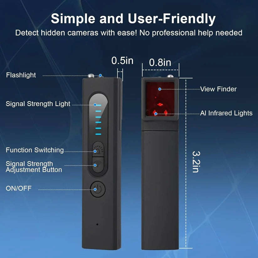 Versatile RF Signal Scanner for Detecting Spy Devices and GPS Trackers