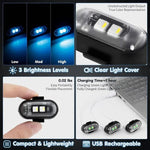 Rechargeable RGB LED Flashing Light with Remote Control