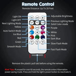 Rechargeable RGB LED Flashing Light with Remote Control