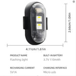 Rechargeable RGB LED Flashing Light with Remote Control