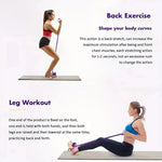 Resistance band with foot pedals and detachable handles for home workouts