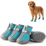 Wasserdichte Atmungsaktive Hundeschuhe mit Rutschfester Sohle – 4er Set