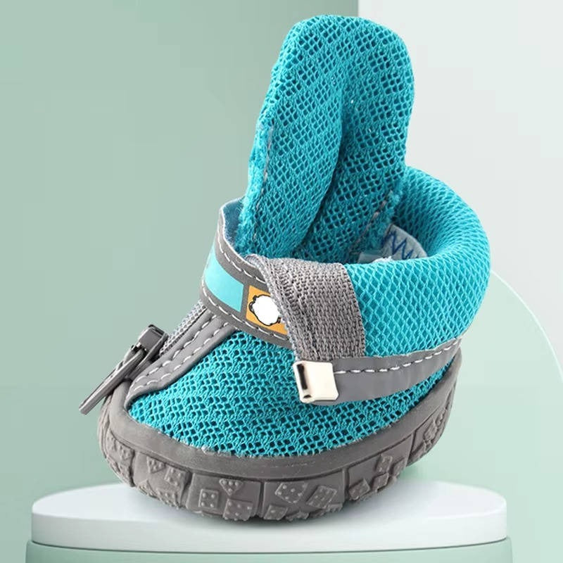 Wasserdichte Atmungsaktive Hundeschuhe mit Rutschfester Sohle – 4er Set
