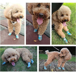 Wasserdichte Atmungsaktive Hundeschuhe mit Rutschfester Sohle – 4er Set