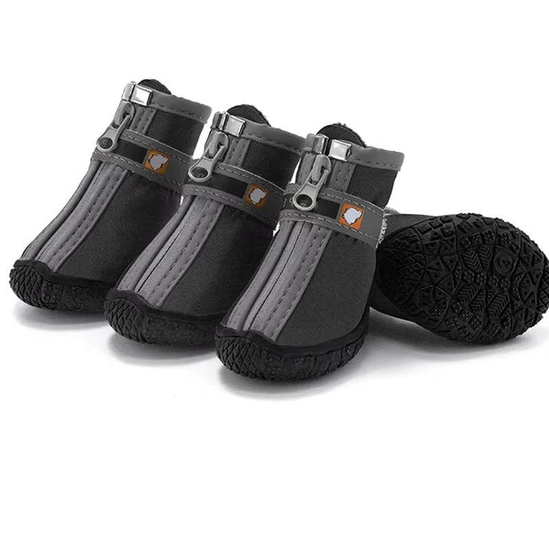 Wasserdichte Atmungsaktive Hundeschuhe mit Rutschfester Sohle – 4er Set