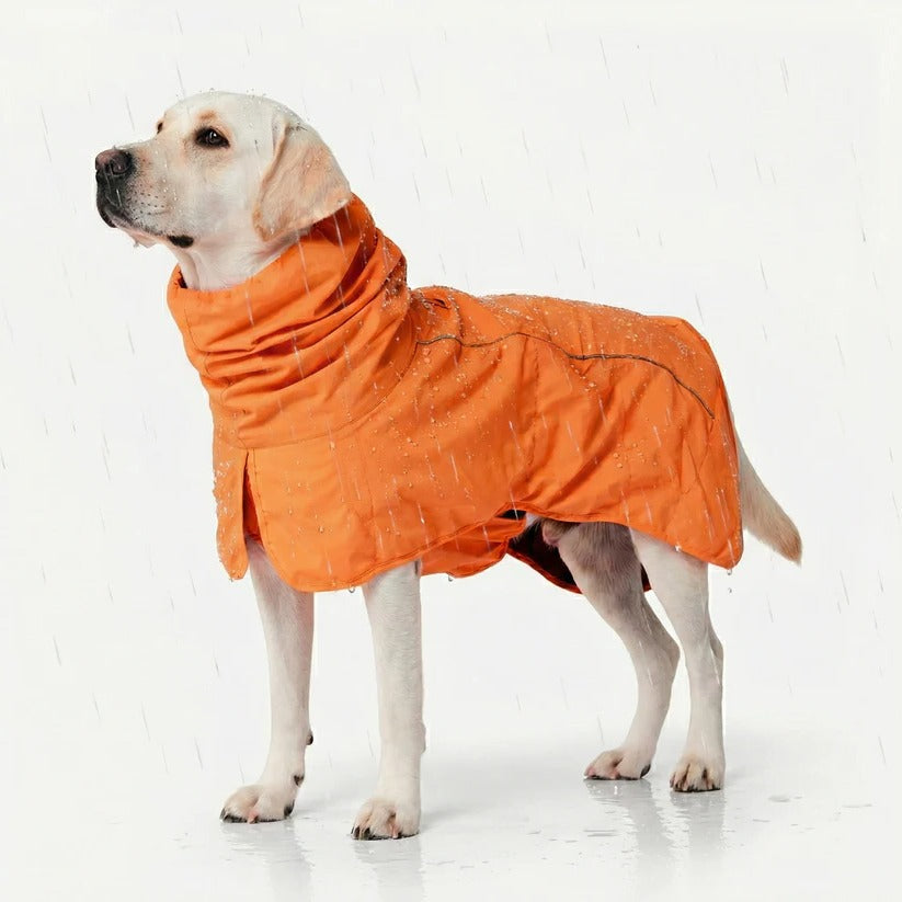 Waterproof and Windproof Dog Rain Jacket with All-Around Protection