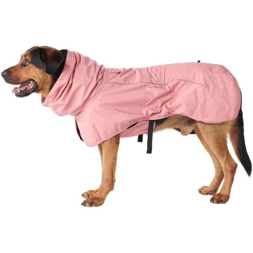 Waterproof and Windproof Dog Rain Jacket with All-Around Protection