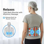 Bequemer Rückenstützgürtel mit Wärme- und Massagefunktion
