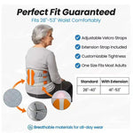 Bequemer Rückenstützgürtel mit Wärme- und Massagefunktion