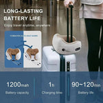 Travel Neck Pillow with Integrated Massager for Relaxation
