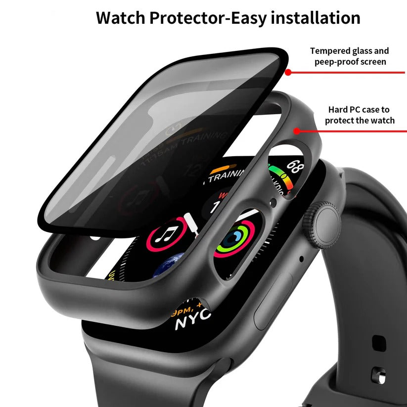 Privacy Screen Protector for Apple Watch with Charging Access