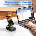 Multifunktionaler Bluetooth-Lautsprecher mit Handyständer und LED-Beleuchtung