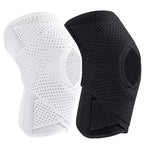 Adjustable Knee Brace with Side Stabilizers and Breathable Support