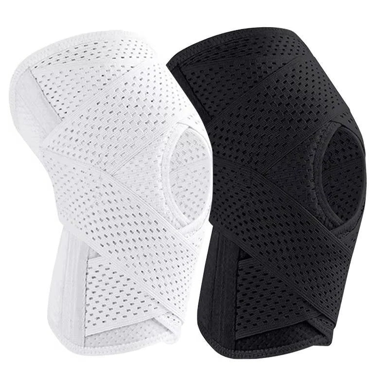 Adjustable Knee Brace with Side Stabilizers and Breathable Support