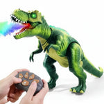 Fernsteuerbarer T-Rex Dinosaurier mit Nebeleffekten und LED-Lichtern