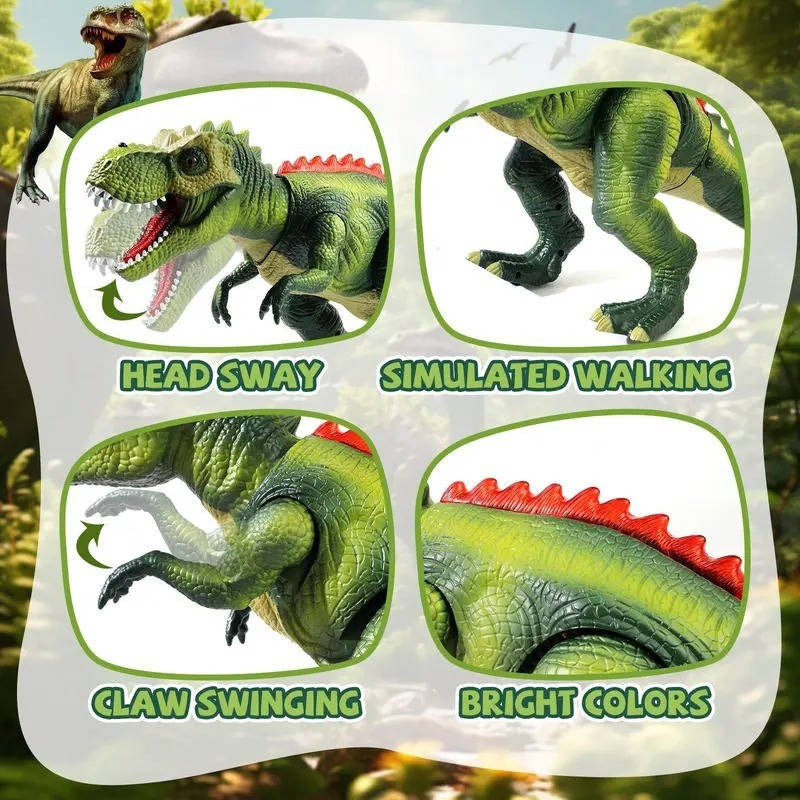 Fernsteuerbares Dinosaurier-Spielzeug mit Nebeleffekten und LED-Lichtern