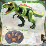 Fernsteuerbares Dinosaurier-Spielzeug mit Nebeleffekten und LED-Lichtern