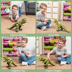 Fernsteuerbares Dinosaurier-Spielzeug mit Nebeleffekten und LED-Lichtern