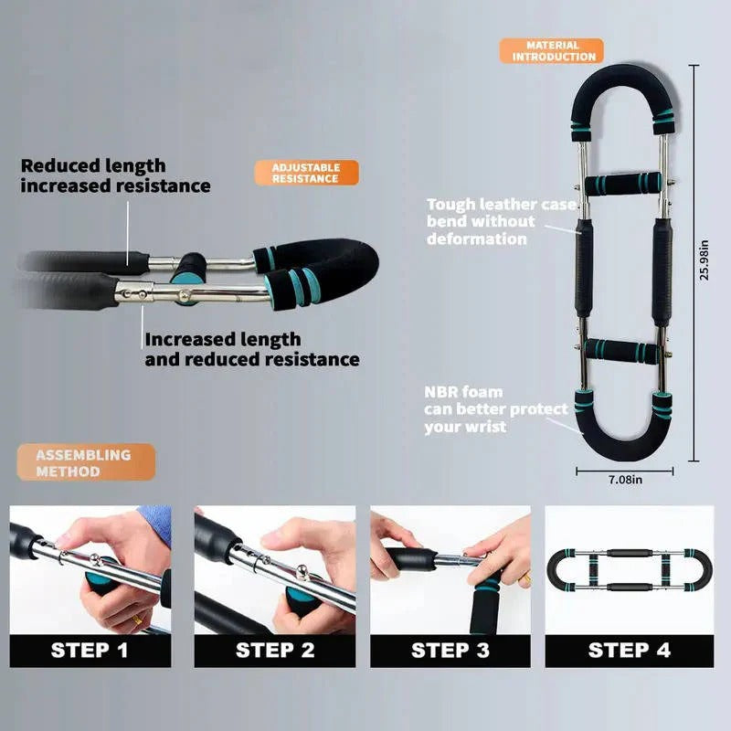 FlexiFit Resistance Trainer for Chest and Arms - 27-40 kg