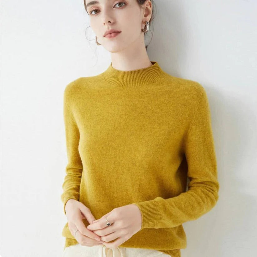 Elegant cashmere sweater for cold days