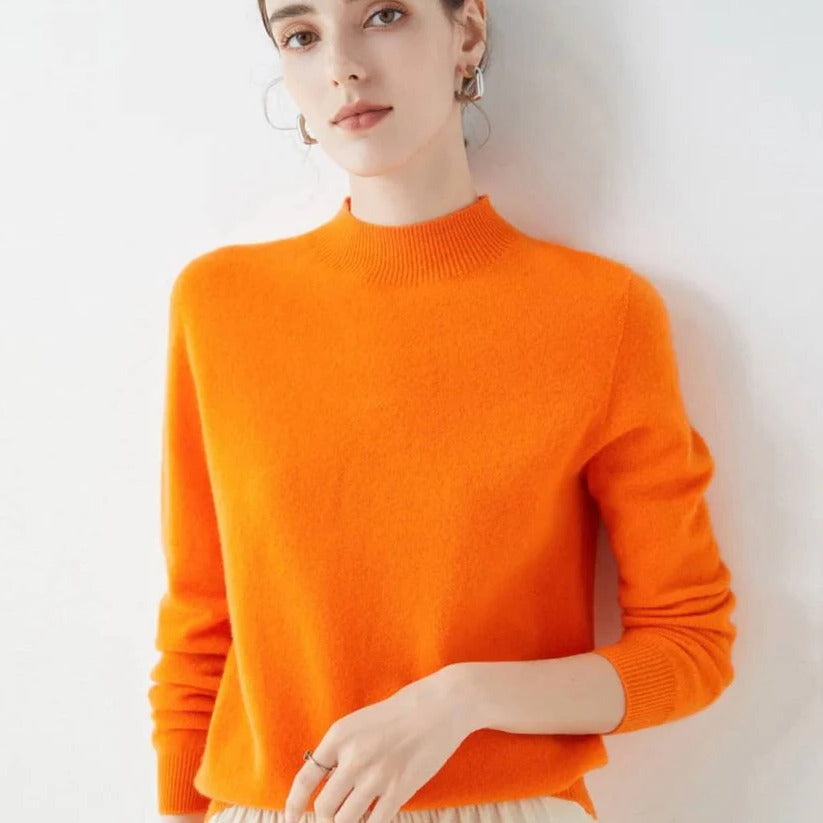 Elegant cashmere sweater for cold days