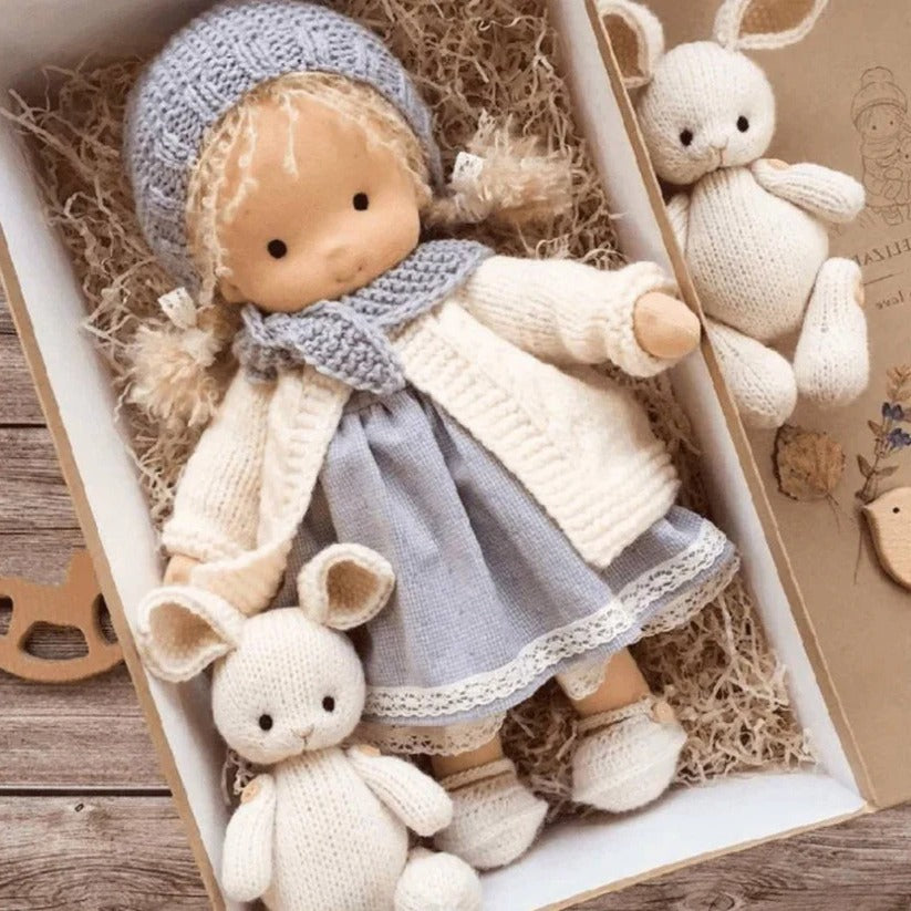 High-quality cotton doll made from natural materials for children