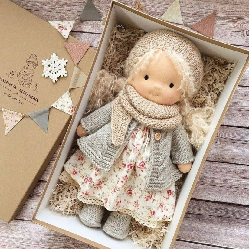 High-quality cotton doll made from natural materials for children