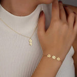 Personalized Paw Print Stainless Steel Bracelet – A Symbol of Love