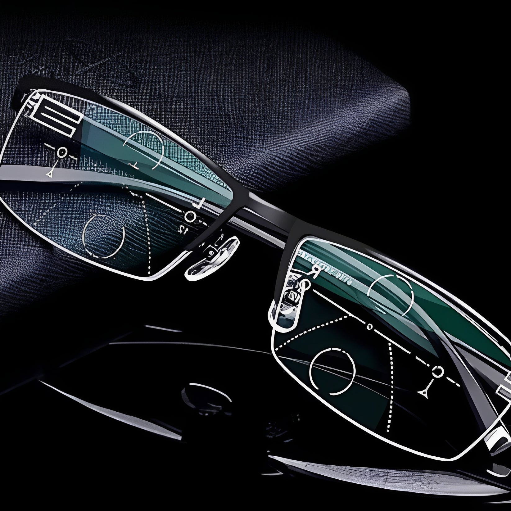 Vielseitige Lesebrille mit UV400 Fotochromatischen Gläsern