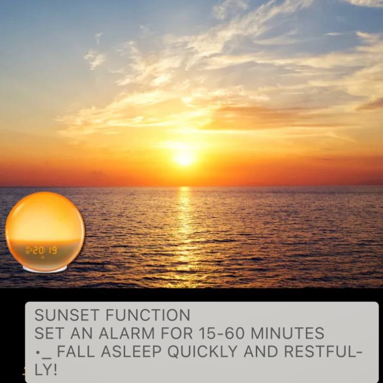Smart alarm clock with light simulation and Bluetooth function