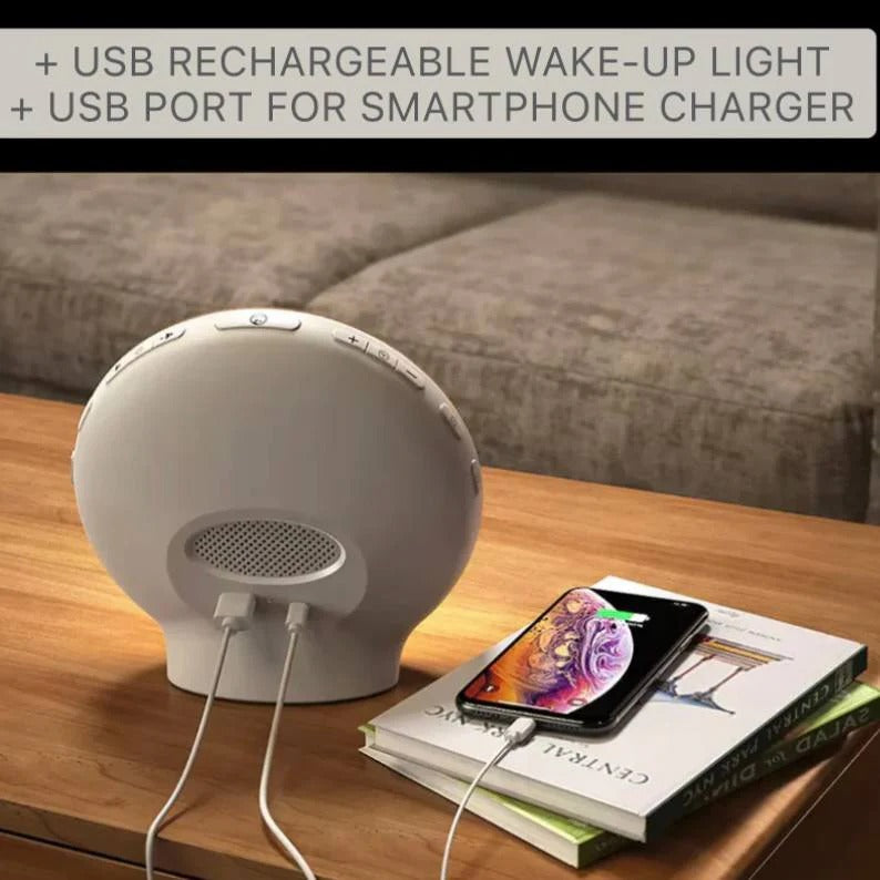 Smart alarm clock with light simulation and Bluetooth function