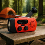 Notfallradio mit Handkurbel, LED-Taschenlampe und Powerbank