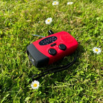 Notfallradio mit Handkurbel, LED-Taschenlampe und Powerbank
