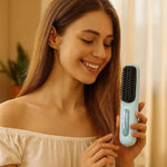 Keramische Haarglättungsbürste mit Anti-Frizz-Funktion für schnelles Styling