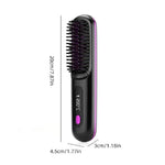 Keramische Haarglätterbürste mit Anti-Frizz-Funktion für schnelles Styling
