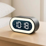 Dimmable Digital Alarm Clock with LED Display, Music Alarm, and Night Light