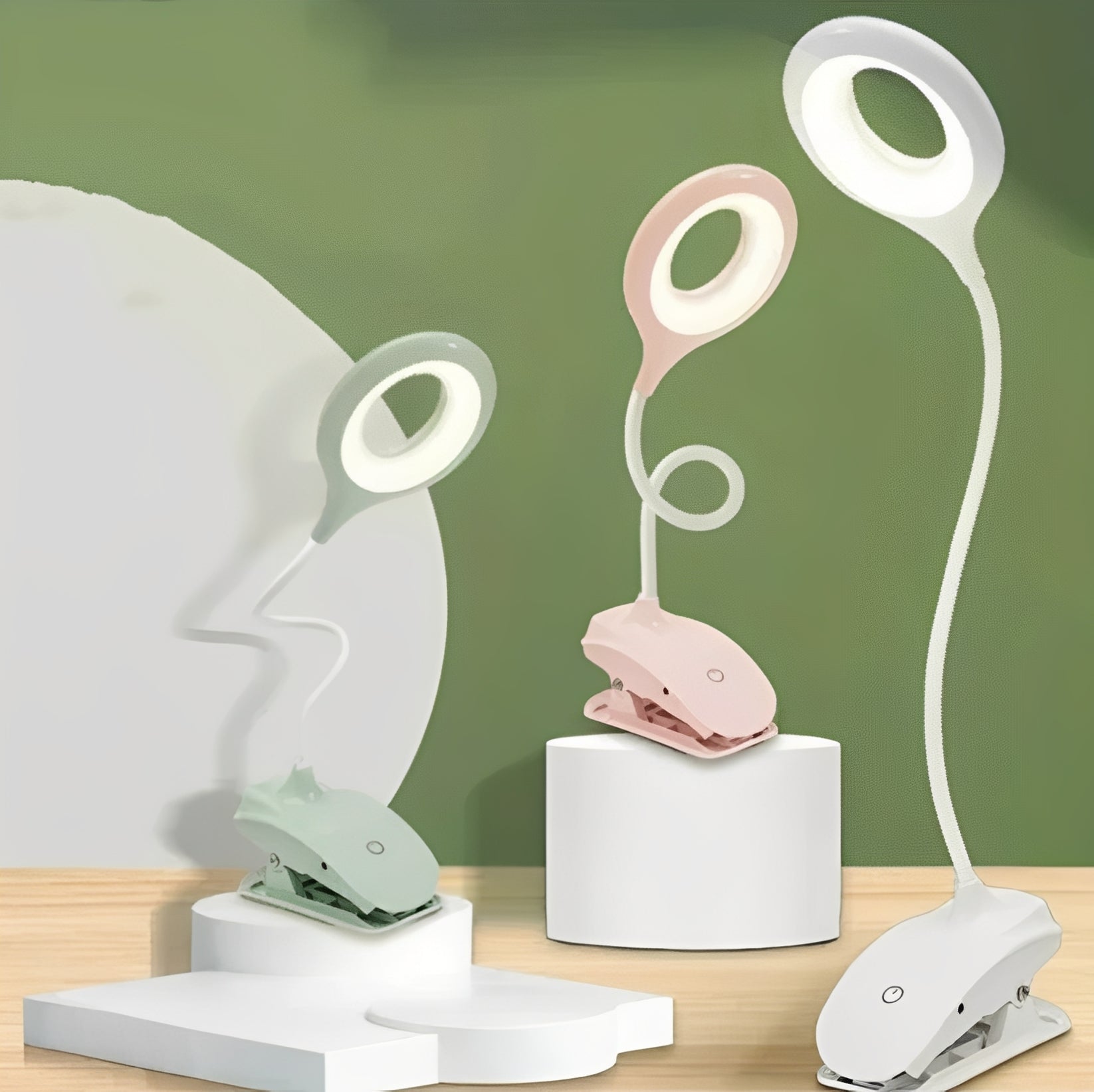 Flexibles LED-Leselicht mit USB-Akku und dimmbarem Design für den Schreibtisch