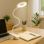 Flexibles USB-Leselicht mit Clip und dimmbarer Funktion für den Schreibtisch
