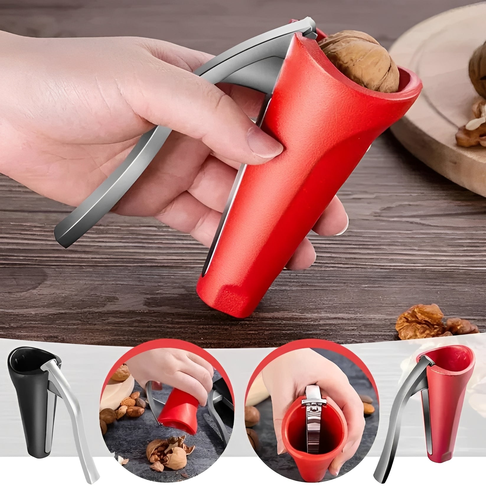 Robust Nutcracker with Lever Mechanism for Effortless Cracking