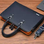 High-Quality Leather Laptop Shoulder Bag for 14- to 15-inch Laptops