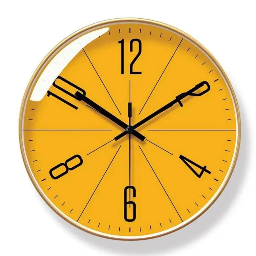 Silent quartz wall clock in a timeless design for every home