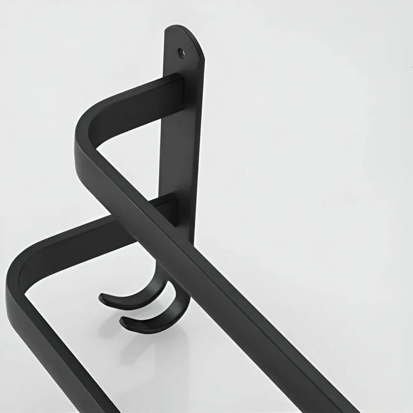 Stylischer Aluminium Handtuchhalter für die Wandmontage