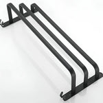 Wandmontierter Handtuchhalter aus Aluminium mit 3 Ablagen für das Badezimmer